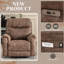 Fauteuil inclinable à deux positions avec massage et lève-personne électrique-870527938