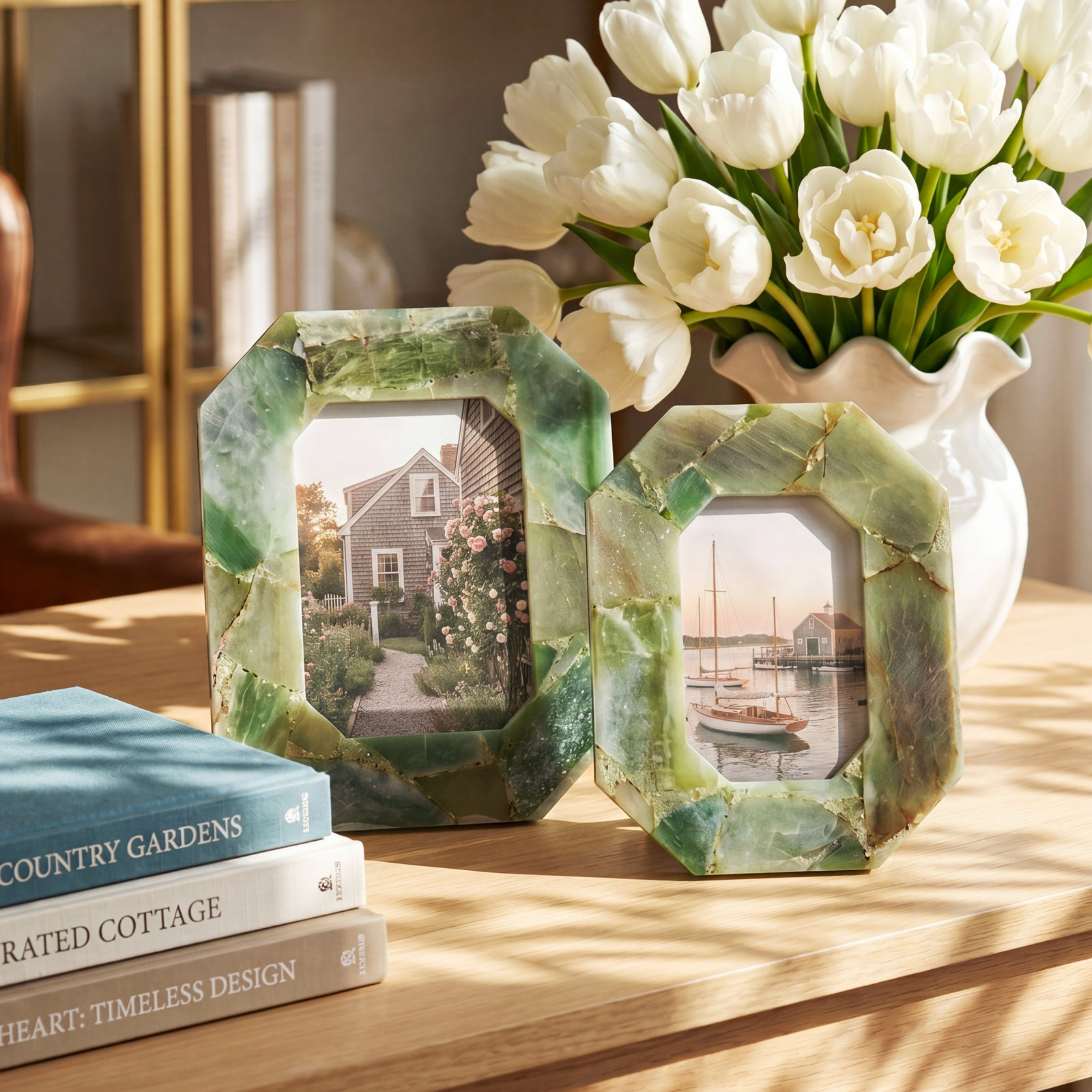 Quartz 4" x 6" Picture Frame, Green