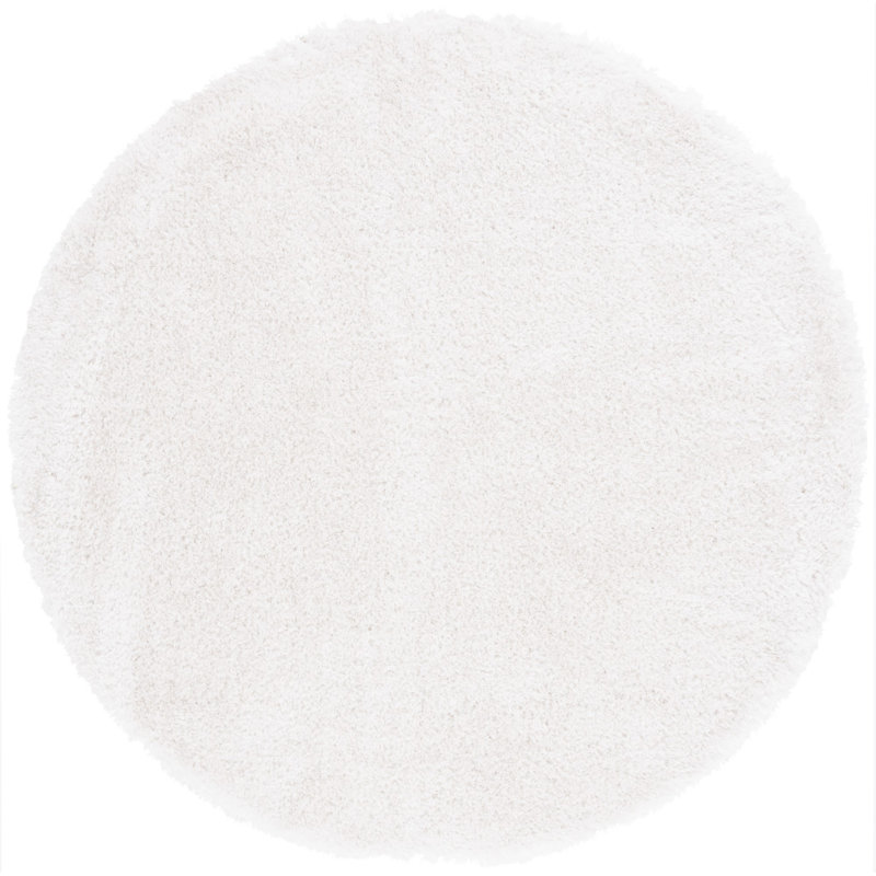 Dawid Performance Solid Color Rug, Round 6'7"