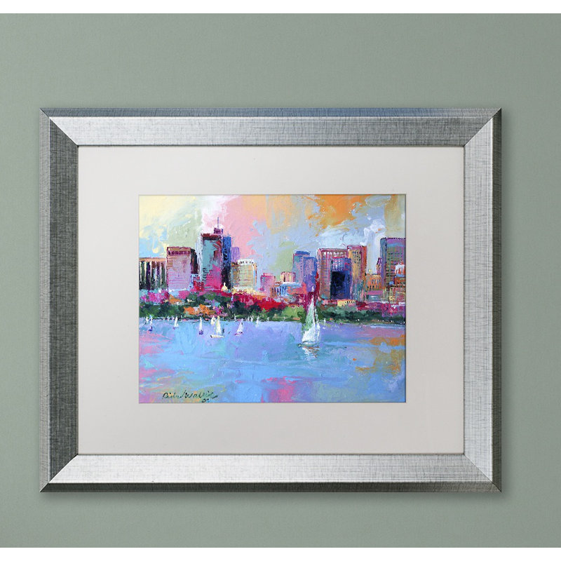 "Boston 3" par Richard Wallich, reproduction d’art sur toile encadrée, H 14,5 po x l 17,5 po x P 1,25 po