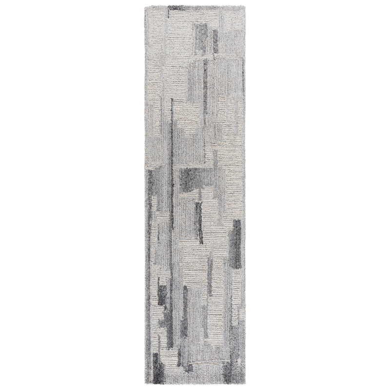 Harvest Hand Tufted Wool Abstract Indoor Rug, Runner 2'3" x 9'