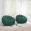 Fauteuil d'appoint rembourré en forme de citrouille 48,43 po Kayi (ensemble de 2), aucun assemblage requis-112510839
