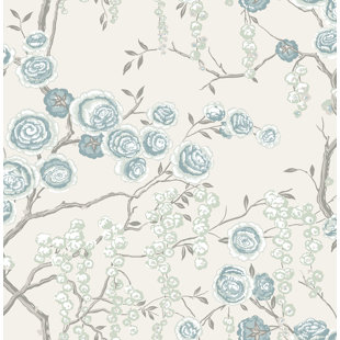 Peony Tree 33' L x 20.5" W Wallpaper Roll