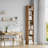 Gracyn 8-Tier Narrow Bookshelf With Adjustable Shelves-2137199425-2116139486