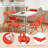 Patio Orange Plastic Folding Chair(Set Of 6)-1560865136