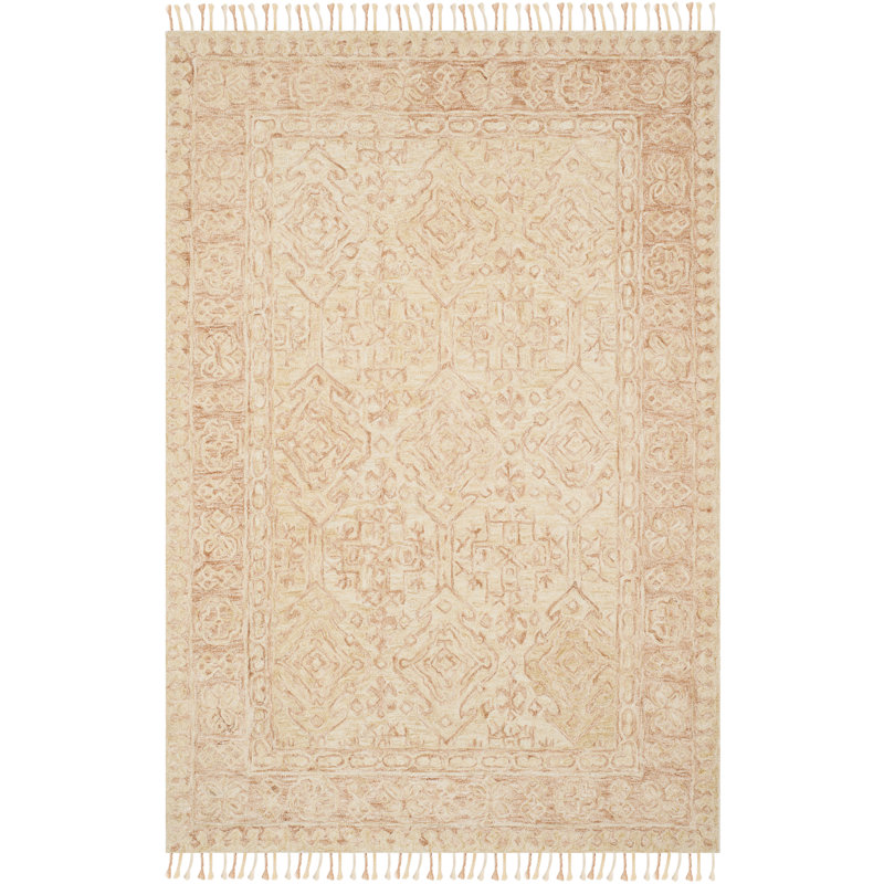 Vahakn Hand Tufted Wool Oriental Rug, Rectangle 6' x 9'