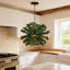 Luminaire suspendu en rotin vert, luminaire suspendu Boho pour salle à manger et salon-1721629033