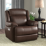 Milladore 41" Wide Genuine Leather Power Glider Standard Recliner