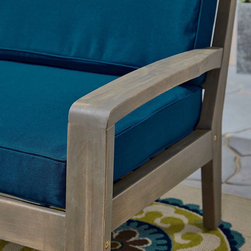 Causeuse + table basse bleu foncé, Bleu très foncé