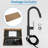 18.99" Matt Black Kitchen Faucet With Ergonomic Design Modern Pull-Down In For - 18.99-1349801849