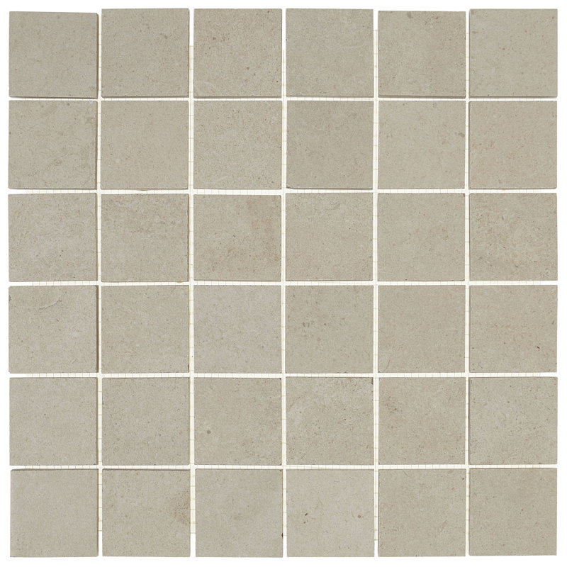 Haut Monde 2" x 2" Ceramic Mosaic Tile in Nobility White