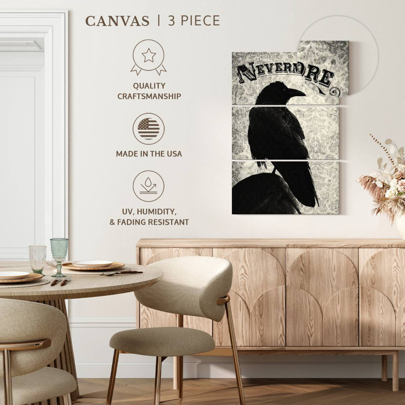 Corbeau Brampt Nevermore, H 32 po x l 20 po