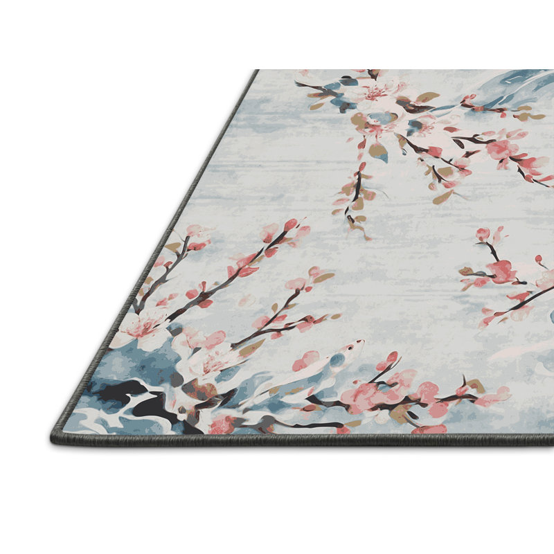 Tapis brun soyeux et moelleux, Rectangle 5 pi x 7 pi