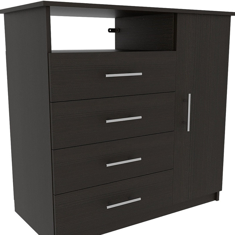 Commode 4 tiroirs 36 "noire
