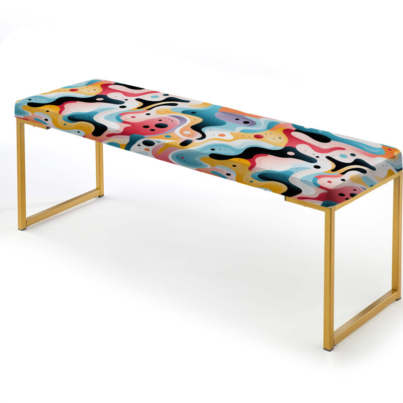 Banc pastel Mid-Century