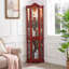 Armoire vitrée pour rangement en coin-1087669492
