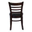 Chaises de salle à manger à dossier échelle en bois à 4 compartiments avec siège rembourré en similicuir-567834860
