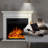 Freestanding Electric Fireplace With Remote Control.-800285592