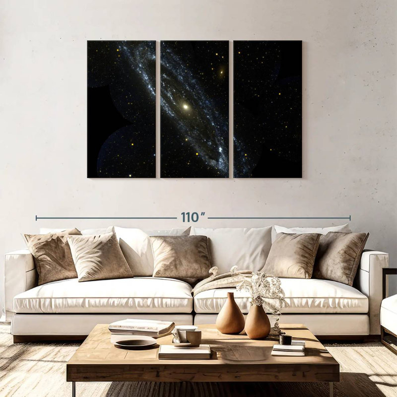 Oberle galaxie d'Andromède, H 48 po x l 74 po