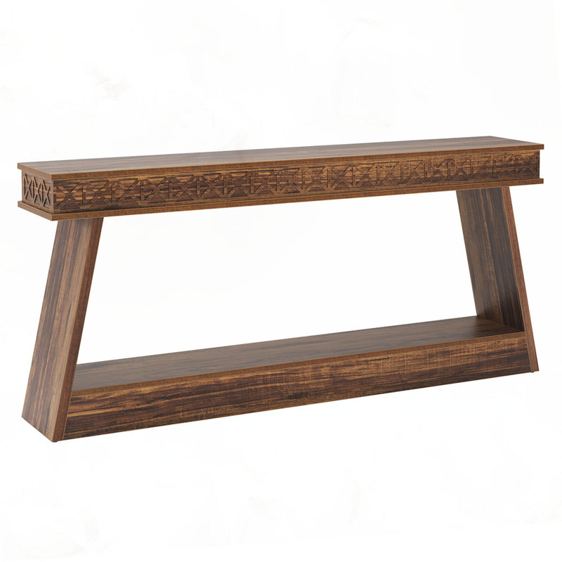 Farmhouse Console Table, Brown