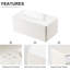 Leather tissue box cover rectangular