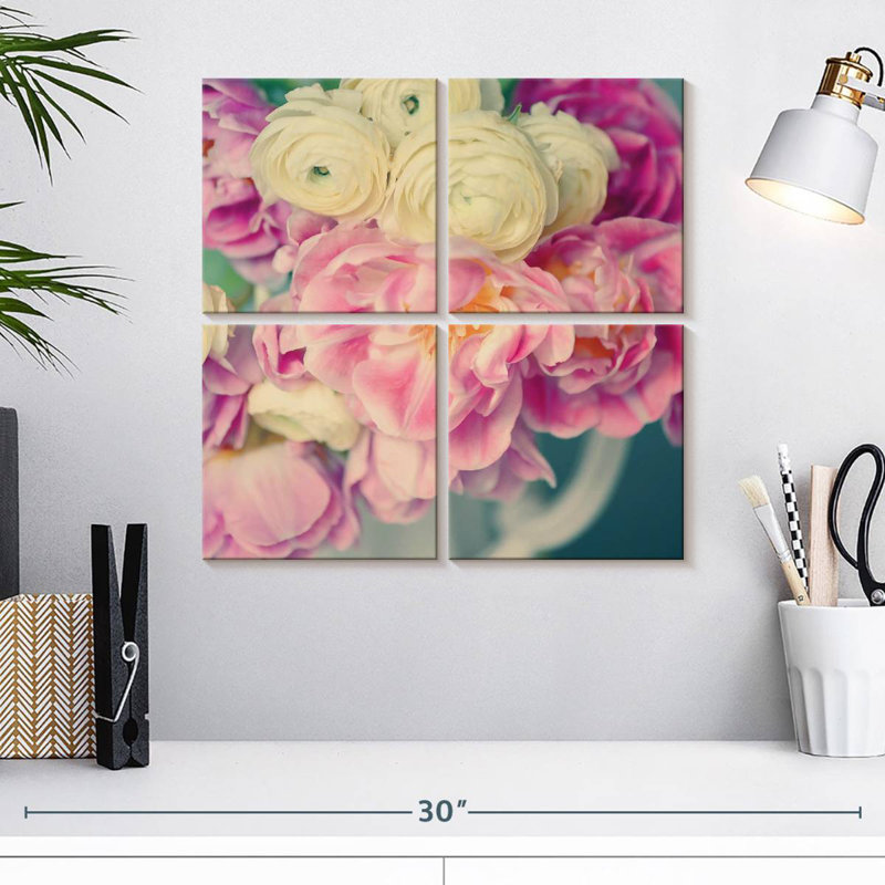 Harnek Blush Blooms II, H 18 po x l 18 po