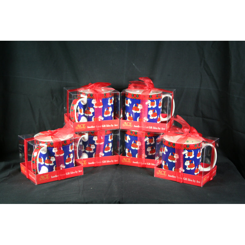 Grande tasse chiot et tartan