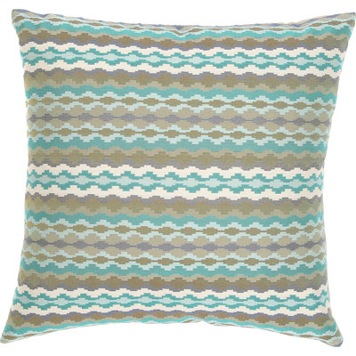 Geometric Feather Throw Pillow