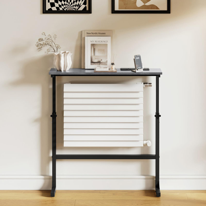 Narrow Console Table, 83cm H x 75cm W x 15cm D, Grey
