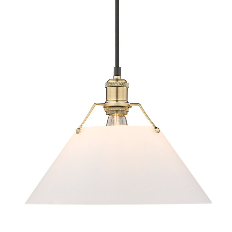 Weatherford 1 - Light Pendant, Brushed Champagne Bronze, 131.5" H x 14" W x 14" D, Opal Glass