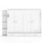 Lit plateforme escamotable de conception moderne avec rangement, armoires latérales et tiroirs, fabrication durable-125179139-125179141