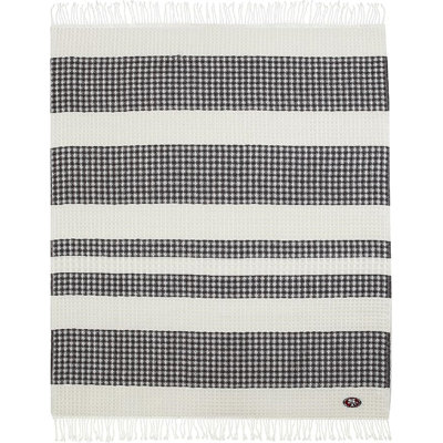 San Francisco 49ers Throw Blanket Waffle Weave Jacquard, 50X60 Inch, Unisex-Adult, 100% Acrylic