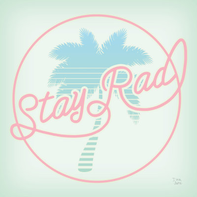 Stay Rad Palm I by Dina June - Wrapped Canvas Painting