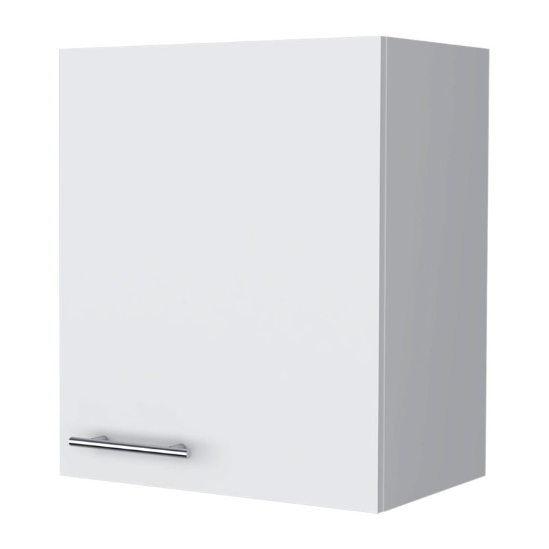 Armoire murale blanche à 1 porte - idéale pour les espaces peu encombrants, libère de l'espace dans des espaces compacts, élégants et pratiques