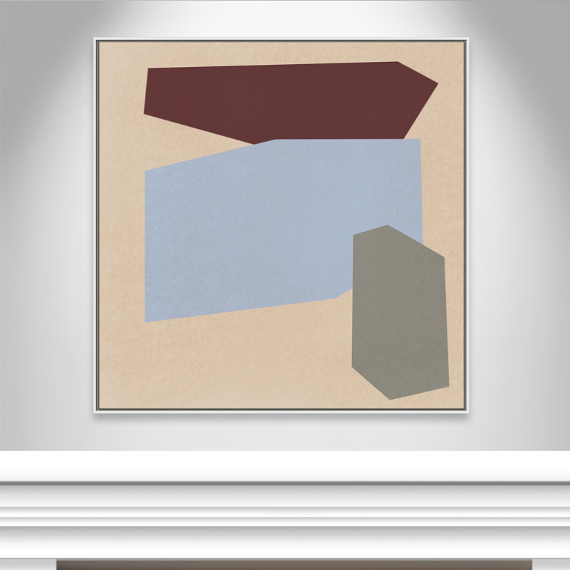 Spiried Flight Square, reproduction de Marcus Prime, H 46,5 po x l 46,5 po, Blanc