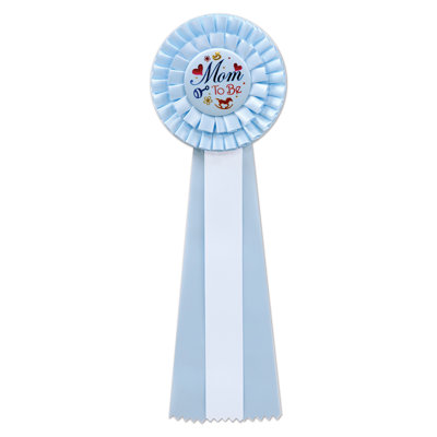 Rosette bleue «Blue Mom To Be»
