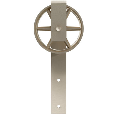 Premium Wagon Wheel Roller Hanger Steel Standard Single Door Barn Door Hardware Kit