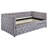 Grey Upholstered Twin Daybed With Trundle
