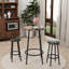 Ensemble de table de bar 3 pièces avec 2 tabourets de bar-1065900088-1065900085