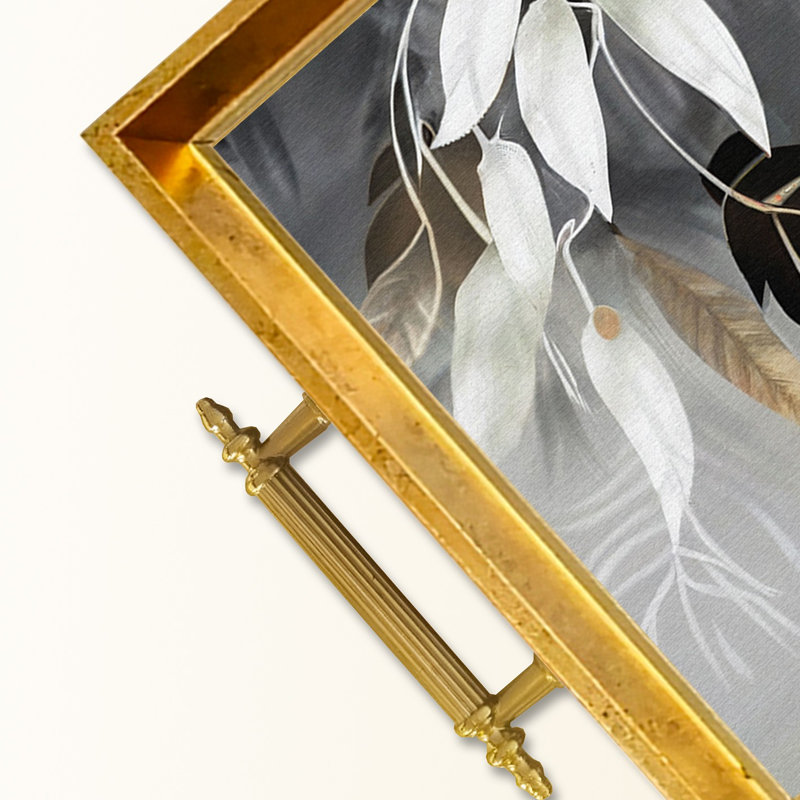 Élégant plateau en verre de 19,7 po x 11,4 po x 1,4 po | Fabrication 100% verre durable | Facile à nettoyer avec un chiffon humide | Idéal pour le service, la présentation décorative et l'organisation | Ajout élégant à la décoration intérieure