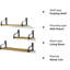 3 Piece Floating Shelf