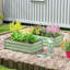 Outsunny 216L Raised Garden Bed, Light Grey-532608658