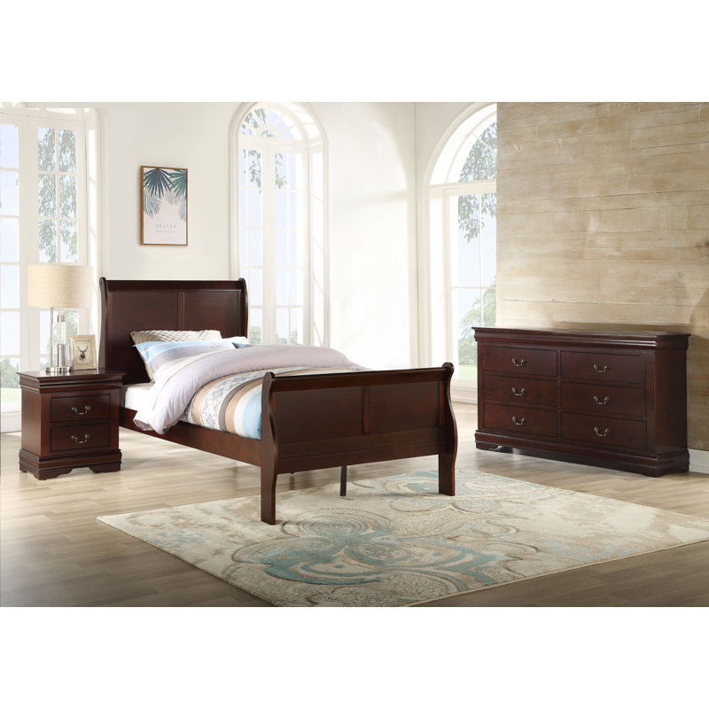 Ensemble de chambre à coucher Julianis, Grand, Brun