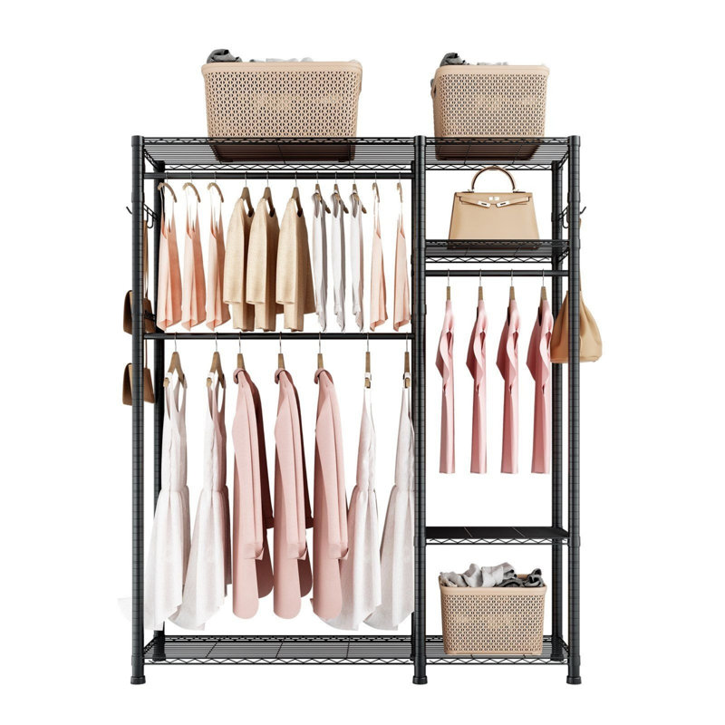 6 Adjustable Tiers Clothes Racks