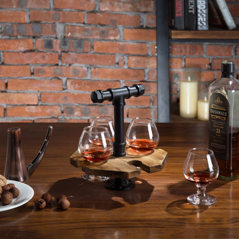 4 Piece 177ml Whiskey Glass Set