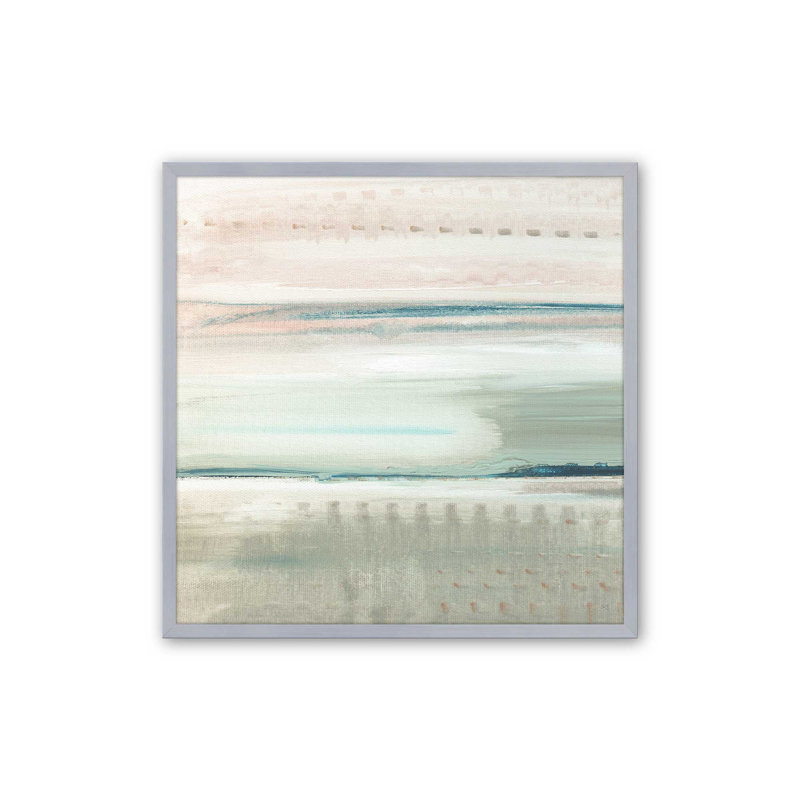 Impression de Hush of Dawn v2, Papier avec cadre photo simple en chrome poli, H 17,75 po x l 17,75 po x P 1,25 po, 1