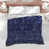 Motif floral bleu / blanc