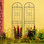 Treillis de jardin en métal Mercury 4 pièces, 86,7 po x 19,7 po, rouille - pour les grimpeurs de concombre, floraison en plein air, noir, rapide à construire, 4 rouille de la Constitution - buissons de gloire du matin, prospère, simple érigé,