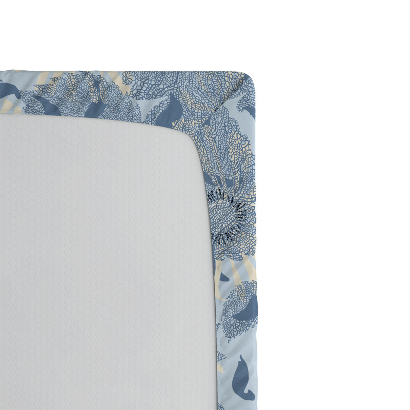 Drap-housse Ambesonne, Mauve, bleu, champagne / abstrait, Drap-housse très grand californien