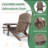 Adjustable Backrest Adirondack Chair HDPE Adirondack Chair with Ottoman-1393633455